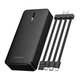 Power bank Borofone BJ84A 20000 mAh із вбудованими кабелями повербанк Black - зображення 2