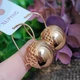 Серьги Xuping Jewelry длина 3.2см ширина 1.9см медзолото позолота 18Кс1042 - изображение 2