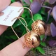 Сережки Xuping Jewelry довжина 3см ширина-1.5см медичне золото позолота 18К с1039 - зображення 1