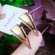 Серьги Xuping Jewelry длина 2.4см медицинское золото позолота 18К с1204 - изображение 3