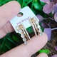 Сережки Xuping Jewelry довжина 2см ширина 7мм медичне золото позолота 18К с1516 - зображення 6