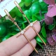 Сережки хрестики Xuping Jewelry довжина 5.7см медичне золото позолота 18К с1046 - зображення 4