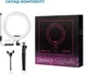 Комплект блогера 2в1 ACCLAB Ring of Light (Держатель с LED лампой, AL-LR101) (1283126502033) - изображение 6