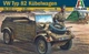 Збірна модель 1:35 автомобіль Volkswagen Typ 82 Kübelwagen Italeri 0312 - изображение 2