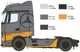 Збірна модель 1:24 вантажівка MB Actros MP4 Big Space - Grand Prix Edition Italeri 3968 - зображення 4