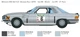 Збірна модель 1:24 автомобіль Mercedes-Benz 450SLC Rallye Bandama 1979 Italeri 3632 - зображення 4