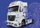 Збірна модель 1:24 вантажівка Mercedes-Benz ACTROS MP4 Giga Space Italeri 3935 - зображення 2