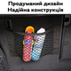 Автомобильная эластичная сетка-органайзер для багажника и спинки сиденья 40×25 см CE-40 чёрная - изображение 3