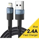 Дата кабель USB 2.0 AM to Lightning 2.0m 2.4A blue Essager (EXCL-XCA03) - изображение 1