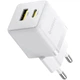 Зарядний пристрій Baseus 1xUSB-C 30W + 1xUSB white (P1011160A213-00) - зображення 1