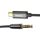 Кабель мультимедійний USB-C to 3.5mm M 1.2m black Baseus (CAM01-01) - зображення 1