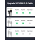 Кабель мультимедийный HDMI M to HDMI M 2.0m 90° corner HD103 black Ugreen (10173) - изображение 5