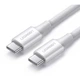 Дата кабель USB-C to USB-C 1.5m 5A 100W US300 white Ugreen (80370) - зображення 1