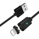 Дата кабель USB 2.0 AM to Lightning Magnetic black Essager (EXCCXL-ML01) - зображення 1
