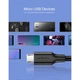 Дата кабель USB 2.0 AM to Micro 5P 0.5m 2A US289 black Ugreen (60135) - изображение 4