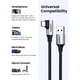 Дата кабель USB 3.0Type-C to Type-C 1.0m 60W US385 90-degree Black Ugreen (20299) - изображение 5