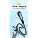 Дата кабель USB 2.0 AM to USB-C 2.0m 100W 90° corner blue Essager (EXCWT7A-CGA03-P) - изображение 2