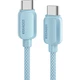 Дата кабель USB-C to USB-C 1.0m 100W blue Essager (EXCTT1-WL03-P) - изображение 1