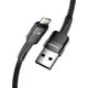 Дата кабель USB 2.0 AM to Lightning 2.0m 2.4A black Essager (EXCL-XCA01) - изображение 2