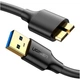 Дата кабель USB 3.0 AM to Micro B 0.5m US130 black Ugreen (10840) - зображення 1