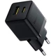 Зарядний пристрій Baseus Palm Fast Charger C+U 30W cluster black (P1011160A113-00) - зображення 1