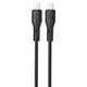 Дата кабель USB-C to USB-C 1.0m 60W black XO (NBQ231B_Black) - зображення 1