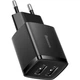 Зарядний пристрій Baseus Compact Charger 2U Black (CCXJ010201) - зображення 1