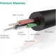 Кабель мультимедійний 3.5mm M to 3.5mm M 0.5m AV119 black Ugreen (10732) - зображення 6