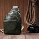 Сумка Vintage Из гладкой экокожи Зеленая (22771) - изображение 5