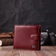 Кошелек ST Leather Из натуральной кожи Бордовый (22554) - изображение 3