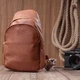 Сумка Vintage Женская через плечо из экокожи с акцентом на текстильную лямку Рыжая (22780) - изображение 3