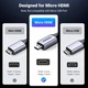 Кабель мультимедійний HDMI M to HDMI micro M 2.0m V2.1 8K60Hz HD164 black Ugreen (15517) - зображення 7