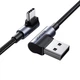Дата кабель USB 2.0 AM to USB-C 3.0m 3A 90° corner US176 black Ugreen (70875) - зображення 8