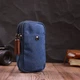 Сумка Vintage На пояс с металлическим карабином из текстиля Синяя (22226) - изображение 3
