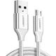 Дата кабель USB 2.0 AM to Micro 5P 2.0m US290 3A 18W Nickel Plating White Ugreen (60153) - изображение 1