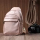 Сумка Vintage Компактна жіноча з однією лямкою через плече з гладкої екошкіри Рожева (22766) - зображення 5