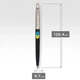 Ручка шариковая Parker JOTTER 17 Originals UKRAINE Black CT BP Трезубец фигурный на фоне флага (15632_T1026u) - изображение 3