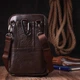 Сумка Vintage Мужская на пояс из натуральной кожи Коричневая (22141) - изображение 7