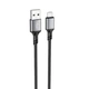 Дата кабель USB 2.0 AM to Micro 5P 1.0m silicone black BOROFONE (6974443386387) - зображення 1