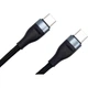 Дата кабель USB-C to USB-C 0.25m black Dengos (NTK-TC-TC-SHRT-BLACK) - зображення 2