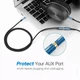 Кабель мультимедийный 3.5mm M to 3.5mm F 1.0m AV118 blue Ugreen (40673) - изображение 5