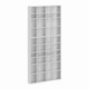 Книжный стелаж Light комбинированый 1200х160х2460 Белый диамант (GALT130100000001) - изображение 1