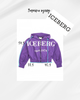 Толстовка для девочки Iceberg на замке с капюшоном и большим контрастным логотипом 6–7 лет/116 см Фиолетовый - изображение 5