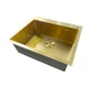 Кухонна мийка Mixxus MH6050 Micro Decor Brushed Gold матове золото 3.0/0.8 мм з нержавіючої сталі інтегрована (MI8222) - зображення 4