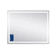 Дзеркало Qtap Mideya (DC-F910) 1000х800 з LED-підсвічуванням Touch, з антизапітнінням, з годинником, диммером - зображення 4