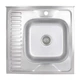 Кухонне миття Brinex 6060-R 0,6 мм Satin (BRIN6060RSAT06) - зображення 1