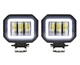 LED фары на мотоцикл , скутер (2шт) + Ангельские глазки + фары с линзой и свето-теневой границей!! 30W 12-24V - изображение 1