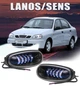 Штатные противотуманные фары LED 50W Daewoo Lanos \ Sens. Метал на Ланос и Сенс. белый + желтый свет! - изображение 1