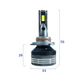 Штатные LED лампы HB3 светодиодные Sanvi HB3 9005 (P20d) яркости света 65W 5500K 16000LM 12V CANBUS - изображение 4