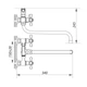 Змішувач для ванни ZERIX DMX 605 (ZX0021) ( 25346 ) - зображення 2